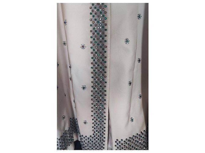Cappotto Prada Beige con Cristalli - vista 8