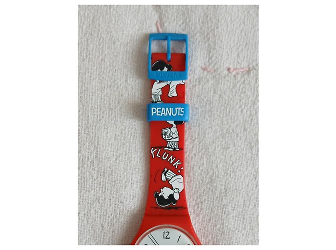 Autre Marque Reloj Swatch Peanuts Klunk! Roja Multicolor - vista 4
