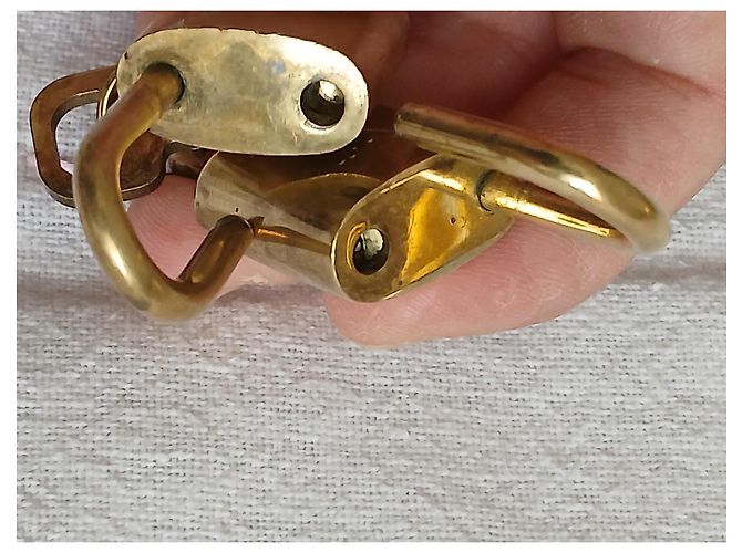 Louis Vuitton Vorhängeschloss Set Goldfarben mit Schlüsseln Golden - Ansicht 4