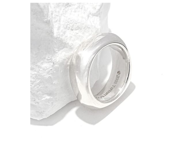 Tiffany & Co. Square Smooth Band Ring Silber 925 Sterlingsilber Gr. 55 Luxus - Ansicht 2