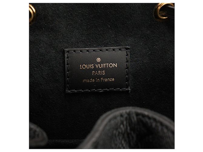 LOUIS VUITTON - Louis Vuitton Montsouris Rucksack aus schwarzem Empreinte-Leder - Ansicht 6