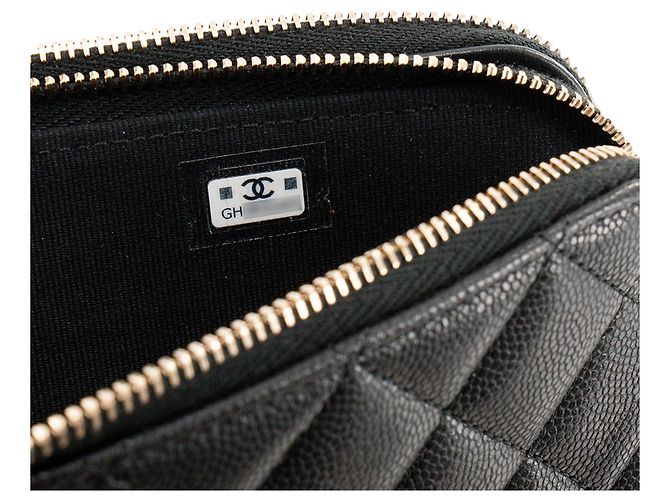 CHANEL - Borsa a tracolla Chanel Wallet On Chain in pelle caviar nera Nero - vista 10