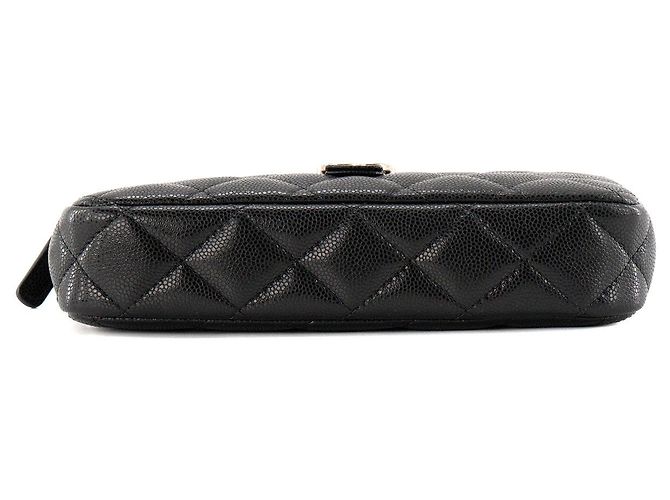 CHANEL - Borsa a tracolla Chanel Wallet On Chain in pelle caviar nera Nero - vista 4