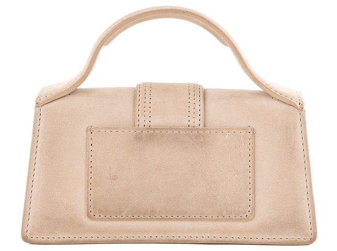 JACQUEMUS - Borsa a tracolla Bambino Jacquemus in camoscio grigio - vista 3