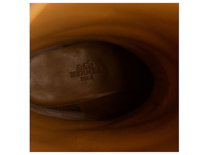 HERMÈS - Botas Jumping Hermès en cuero liso negro (T37,5) - vista 6