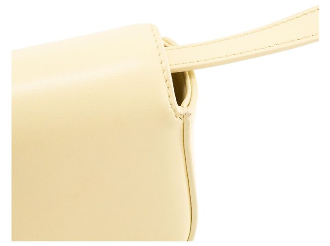 Céline CELINE - Mini borsa a tracolla Claude Triomphe in pelle liscia gialla Giallo - vista 5