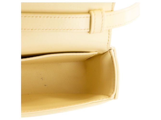 Céline CELINE - Mini borsa a tracolla Claude Triomphe in pelle liscia gialla Giallo - vista 8