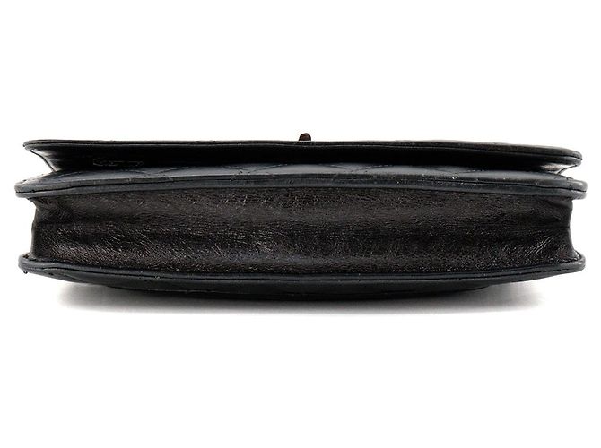 CHANEL - Borsa a tracolla Wallet On Chain 2.55 in pelle stropicciata nera Nero - vista 4