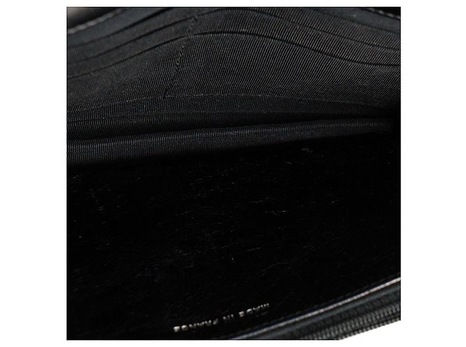 CHANEL - Borsa a tracolla Wallet On Chain 2.55 in pelle stropicciata nera Nero - vista 7