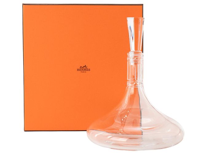 HERMÈS - Decanter per vino Iskender Hermès in cristallo D'oro - vista 5