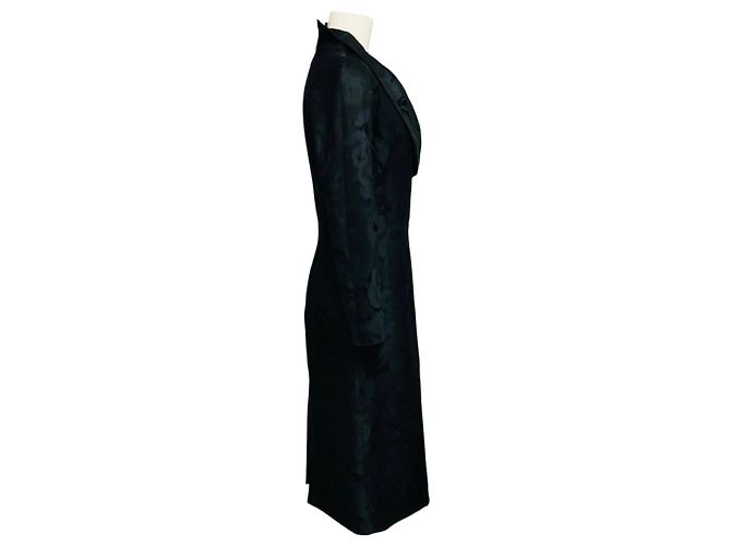 Abito midi in jacquard a maniche lunghe Gucci nero - vista 2