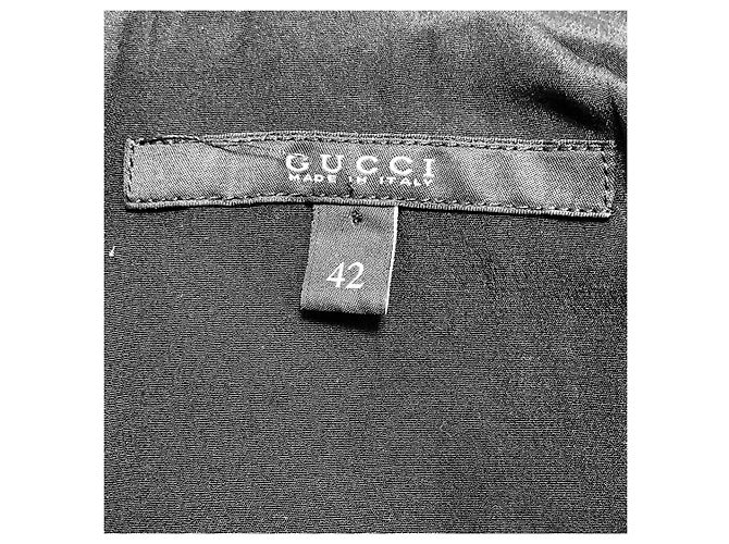 Abito midi in jacquard a maniche lunghe Gucci nero - vista 4
