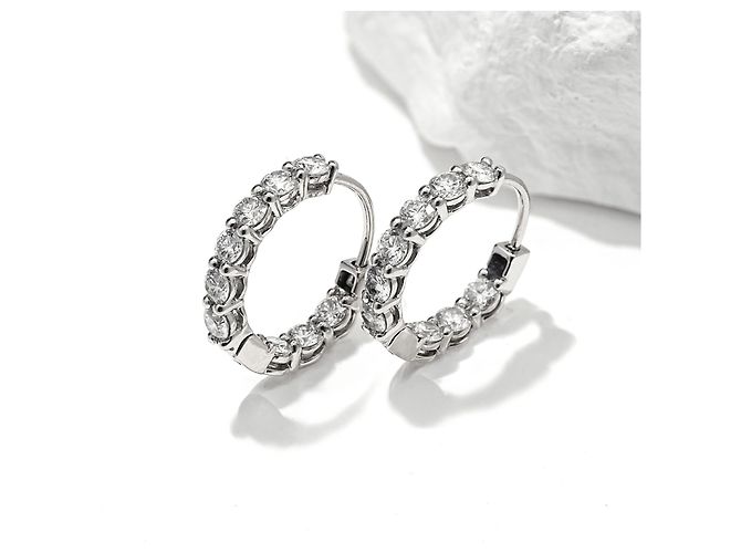 Tiffany & Co. Pendientes de botón Platino 950 Diamantes 1,51 ct Lujo - vista 4