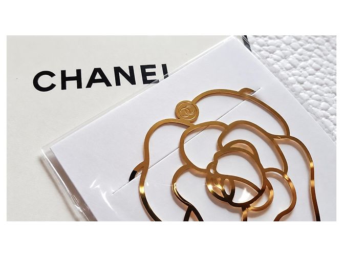 Chanel Segnalibro Camelia Dorato - vista 2
