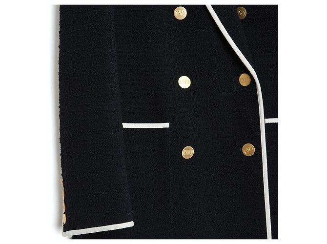 Valentino Oversize Blazer Schwarze Wolle - Ansicht 3