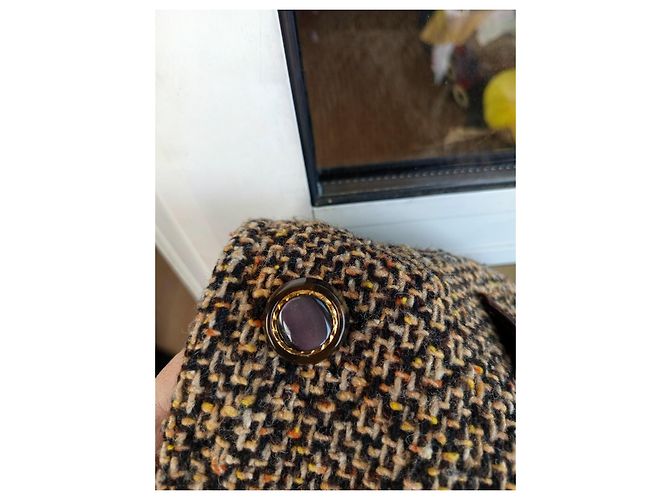 Abrigo Dolce & Gabbana Tweed y Denim Multicolor - vista 12
