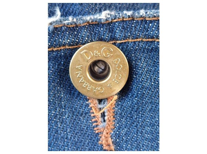 Abrigo Dolce & Gabbana Tweed y Denim Multicolor - vista 14