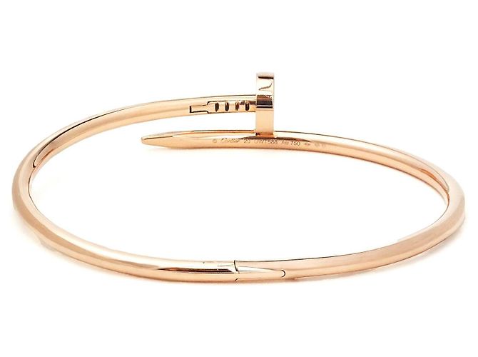 Cartier Juste un Clou Bracciale Oro Rosa 750/18K Mis. 20 Rigido Chiodo Lusso D'oro - vista 2