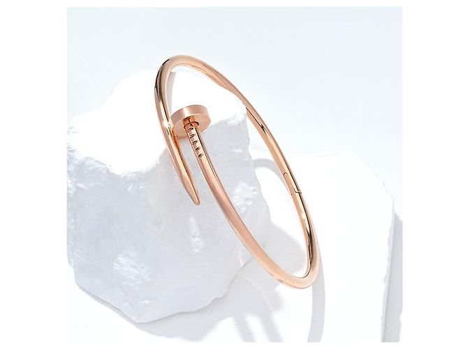 Cartier Juste un Clou Bracciale Oro Rosa 750/18K Mis. 20 Rigido Chiodo Lusso D'oro - vista 5