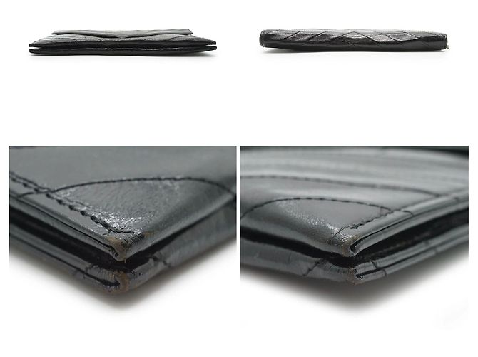 Yves Saint Laurent Borsa a pochette a busta vintage in pelle trapuntata nera Nero - vista 3