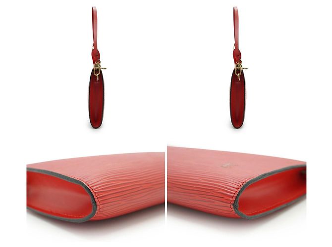 Louis Vuitton Vintage Red Epi Leather Pochette Accessoires Handtasche Rot - Ansicht 4