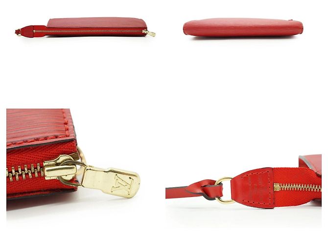 Louis Vuitton Vintage Red Epi Leather Pochette Accessoires Handtasche Rot - Ansicht 5