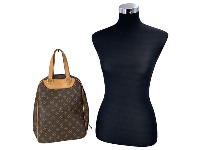 Louis Vuitton Vintage Brown Monogram Canvas Excursion Reisetasche Handtasche Braun - Ansicht 2
