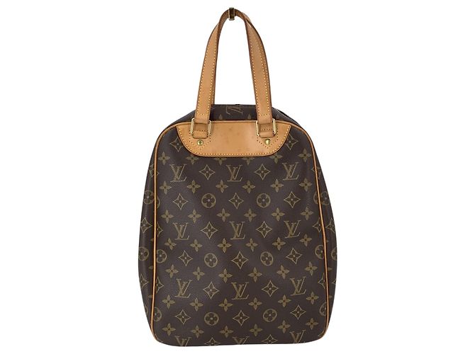Louis Vuitton Vintage Brown Monogram Canvas Excursion Reisetasche Handtasche Braun - Ansicht 3