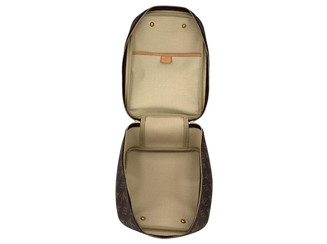 Louis Vuitton Vintage Brown Monogram Canvas Excursion Reisetasche Handtasche Braun - Ansicht 5