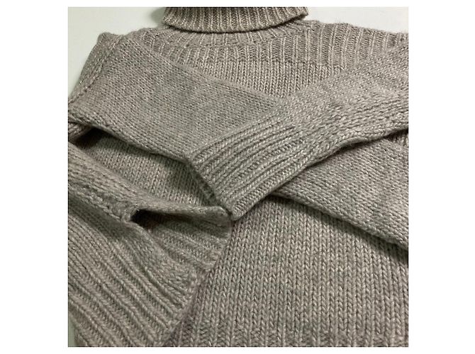 Autre Marque Roberto Collina Rollkragenpullover aus Alpaka-Wollmischung Braun - Ansicht 8