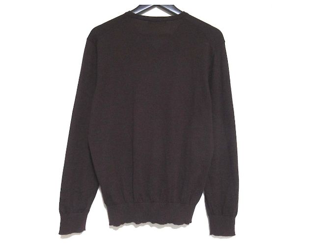 Autre Marque Ermenegildo Zegna Strickpullover aus Kaschmir und Seide Braun - Ansicht 2