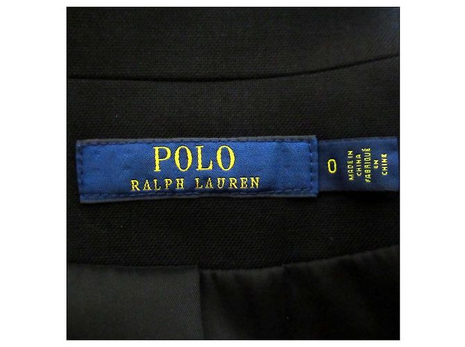 Abrigo de lana cruzado Polo Ralph Lauren Negro - vista 8