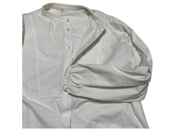 Autre Marque yori Camicia Pullover a Collo Coreano in Cotone - vista 4