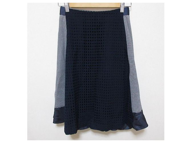 Autre Marque Conjunto de Blusa sin mangas y Falda de encaje calado a rayas SONO - vista 13