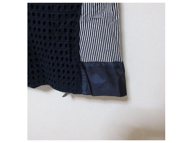 Autre Marque Conjunto de Blusa sin mangas y Falda de encaje calado a rayas SONO - vista 8