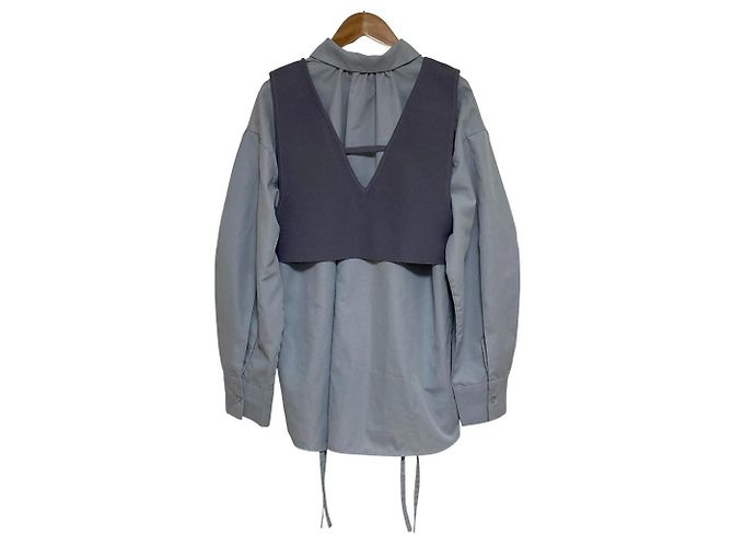 Autre Marque STYLEMIXER Westen-Set Gerafftes Hemd 2-way Hemd - Ansicht 3