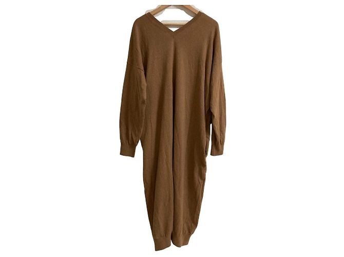 Stella Mc Cartney Vestido de malha de lã e alpaca com decote em V Stella McCartney - vista 3