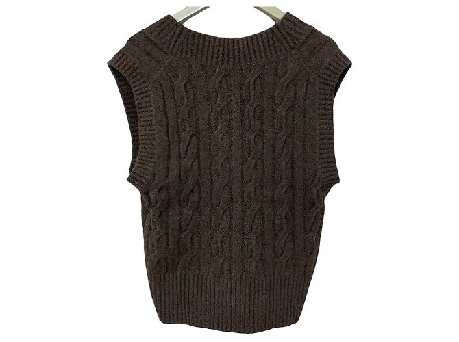 Autre Marque Demi-Luxe BEAMS Bouclé Strickweste - Ansicht 2