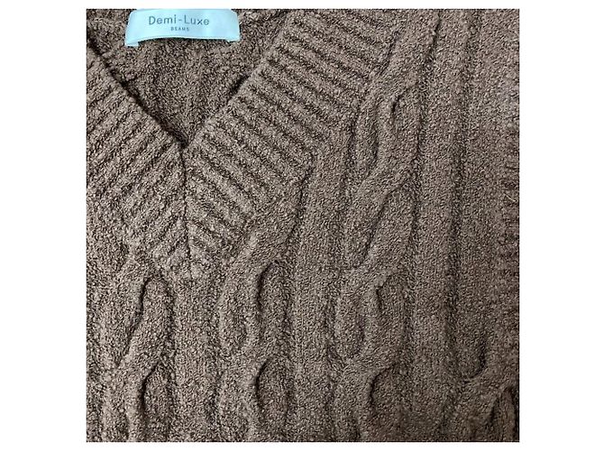 Autre Marque Demi-Luxe BEAMS Bouclé Strickweste - Ansicht 3