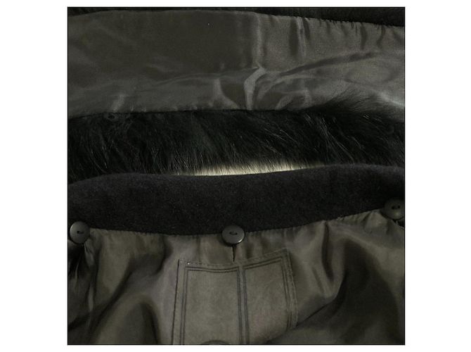 Autre Marque Cappotto lungo Calvin Klein in pelliccia di volpe e angora - vista 5