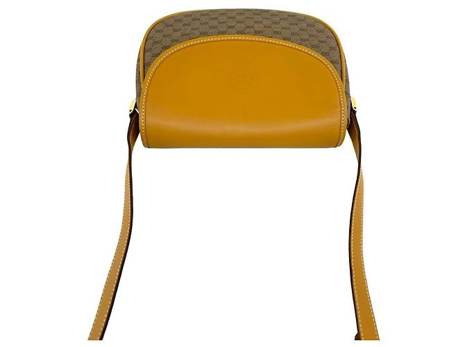 Bolso de hombro mini y bolso de mano de cuero Gucci Old Micro GG Logo Pattern - vista 4