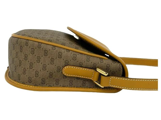 Bolso de hombro mini y bolso de mano de cuero Gucci Old Micro GG Logo Pattern - vista 6