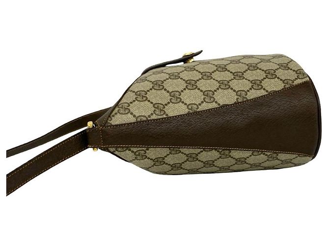 Gucci Old Sherry Line Mini Borsa a Tracolla in Pelle con Motivo GG Logo - vista 5