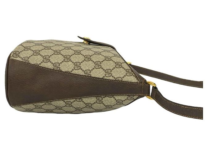 Gucci Old Sherry Line Mini Borsa a Tracolla in Pelle con Motivo GG Logo - vista 6