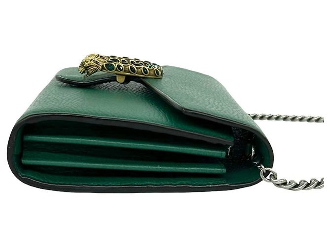 GUCCI Dionysus Mini-Schultertasche aus grünem Leder - Ansicht 6