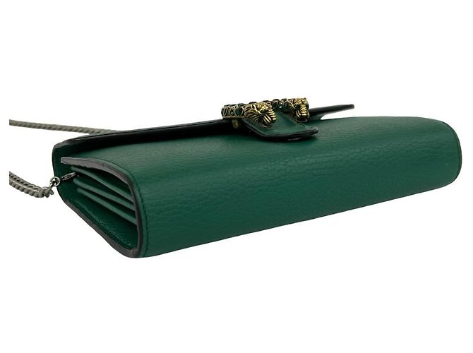 GUCCI Dionysus Mini-Schultertasche aus grünem Leder - Ansicht 7