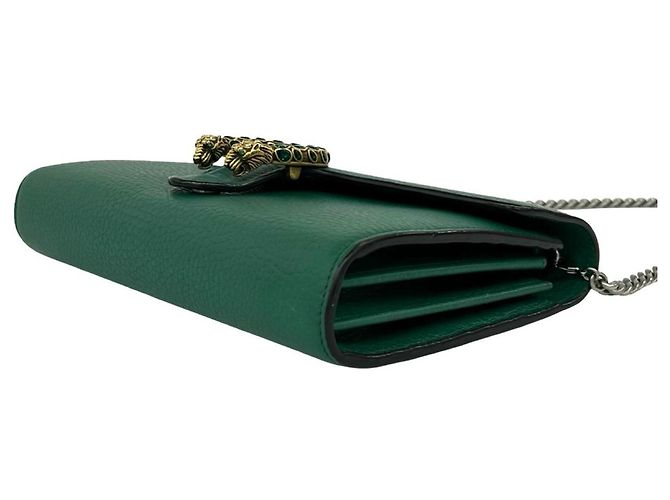 GUCCI Dionysus Mini-Schultertasche aus grünem Leder - Ansicht 8