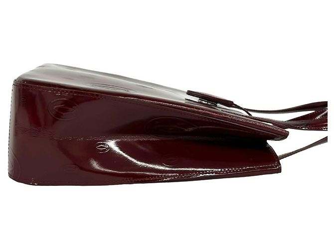 Borsa Cartier Happy Birthday con logo impresso Bordò - vista 6