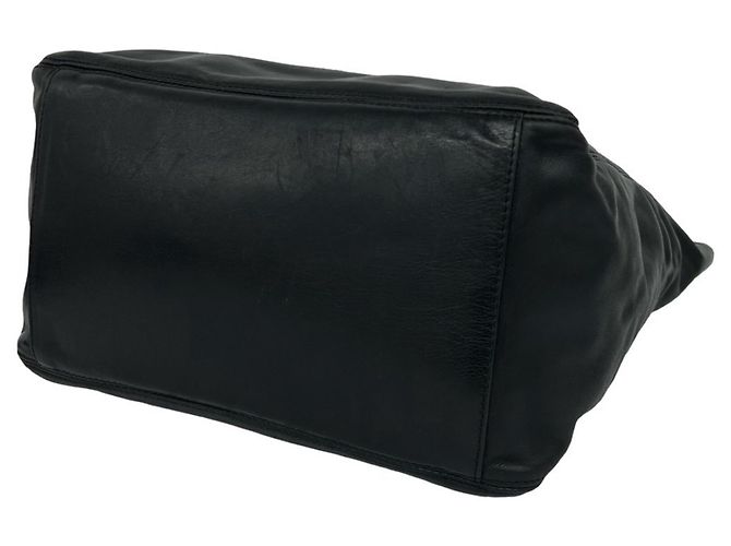 Sac Tote Chanel Coco en agneau avec pompons et franges Noir - vue 8