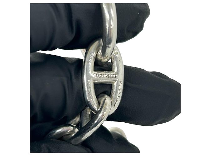 Hermès Bracciale Hermes Chaine d'Ancre GM Argento - vista 3